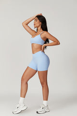 Top sportivo essenziale (grigio-blu)