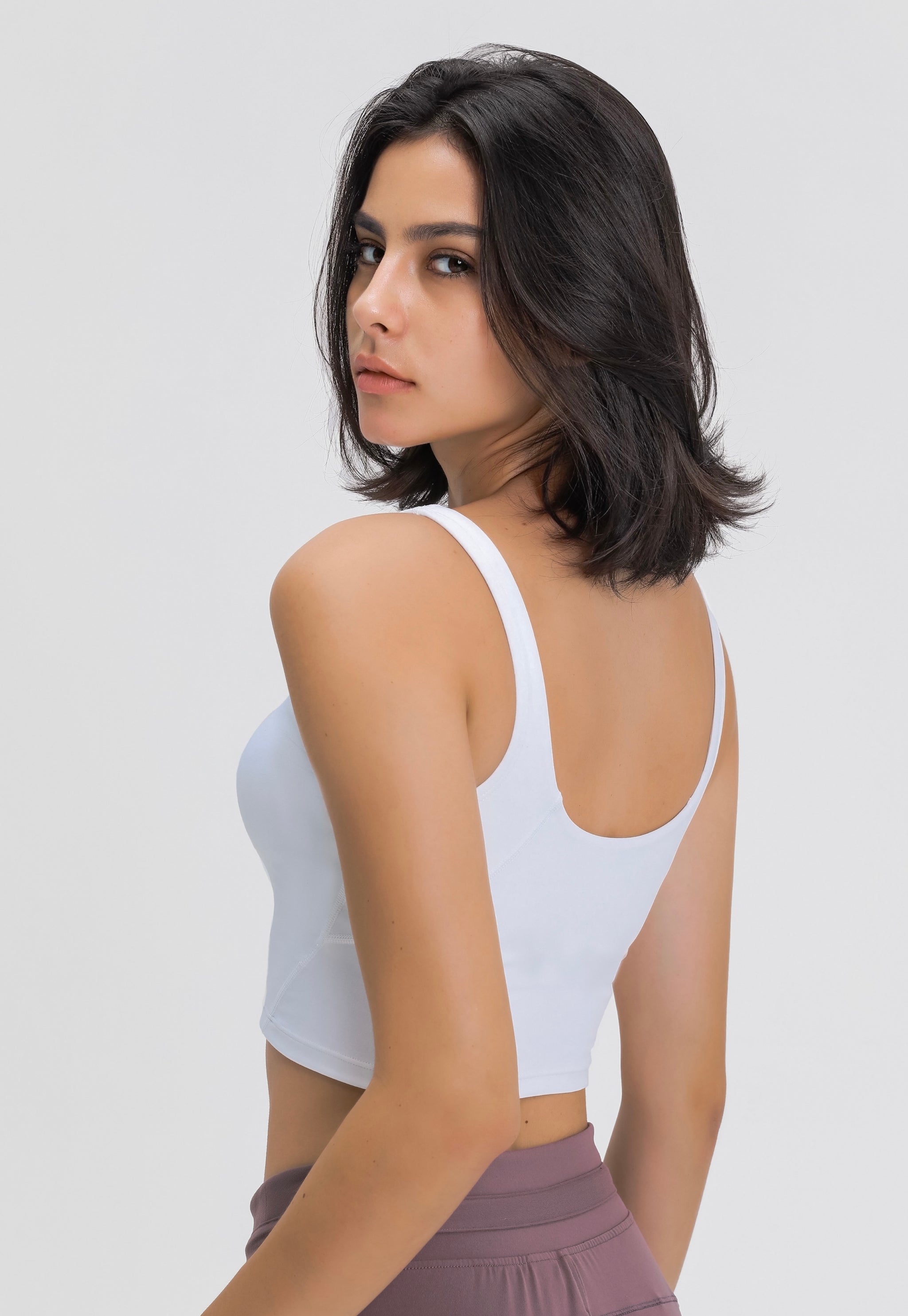 Seamless White Crop Top