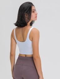 Seamless White Crop Top
