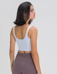 Seamless White Crop Top