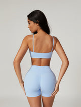 Top sportivo essenziale (grigio-blu)