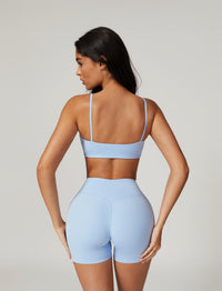 Top sportivo essenziale (grigio-blu)