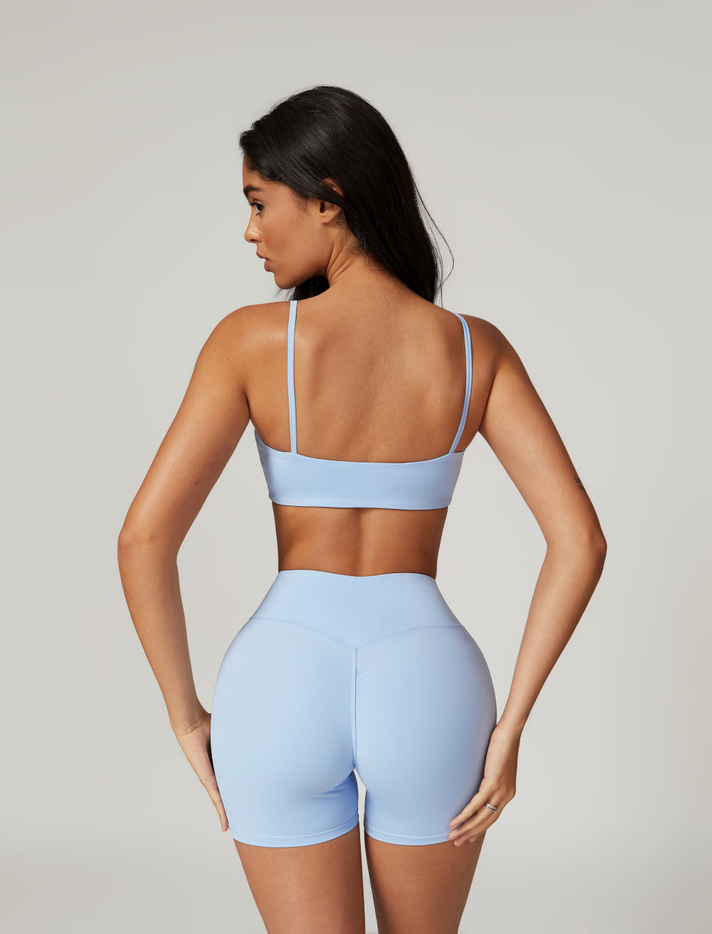 Top sportivo essenziale (grigio-blu)